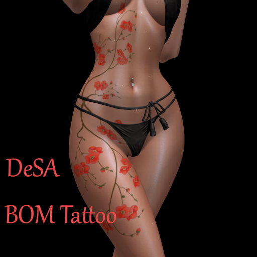 DeSa -Belly & Leg 01- BOM Tattoo (Add)