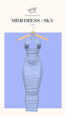 DRAMA QUEEN Mimi Dress - Sky (ADD)