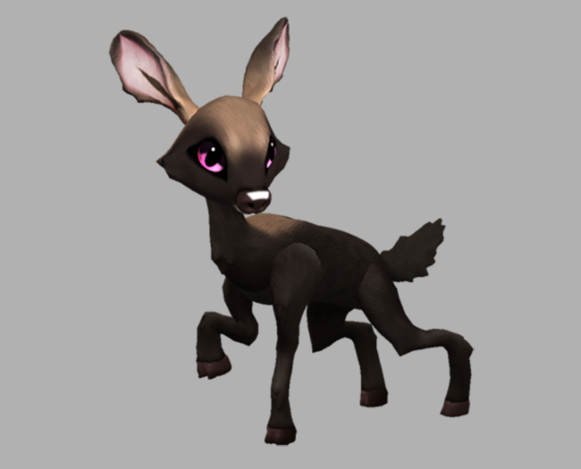 MOUSSE BUBBLEGUM FEMALE (PINK LIGHTS DNA) FAWN LOG. BREEDABLE! NO FOOD NECESSARY! MAKE MONEY!