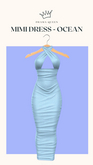 DRAMA QUEEN Mimi Dress - Ocean (ADD)