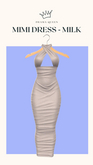 DRAMA QUEEN Mimi Dress - Milk (ADD)