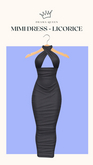 DRAMA QUEEN Mimi Dress - Licorice (ADD)
