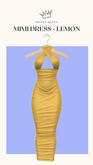 DRAMA QUEEN Mimi Dress - Lemon (ADD)