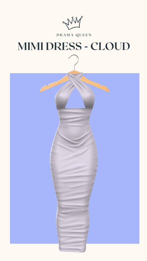 DRAMA QUEEN Mimi Dress - Cloud (ADD)