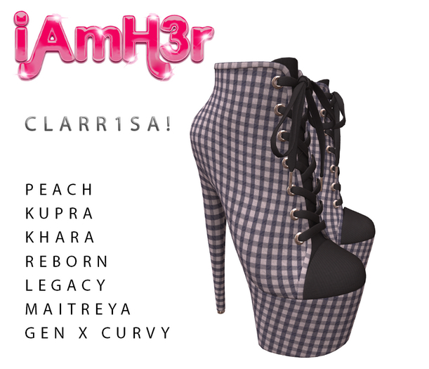 .iAmH3r! - Clarr1ssa! Ankle Boot - Plaid