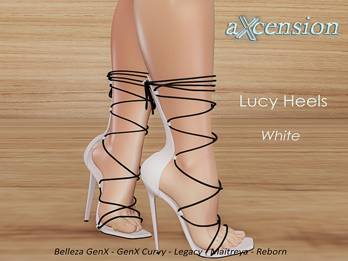 aX: Lucy Heels White