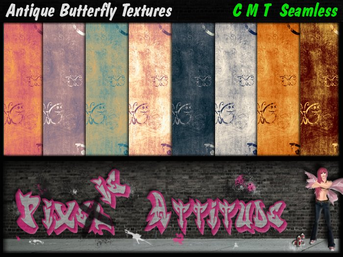 Antique Butterfly Textures