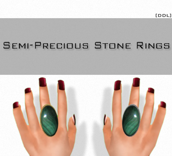 [DDL]Semi-Precious Stone Rings / Malachite (1)