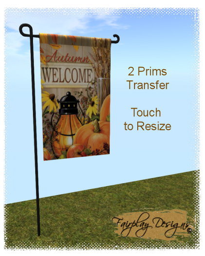 ~R~Welcome Autumn/Fall Yard Flag~