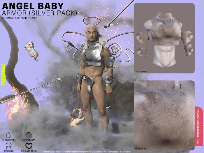 [ TOMASU ] Angel Baby _ Armor (Silver Pack)