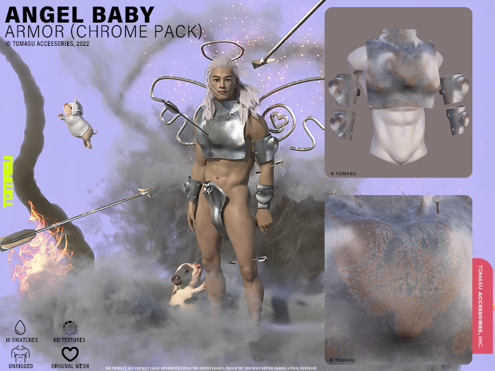[ TOMASU ] Angel Baby _ Armor (Chrome Pack) 