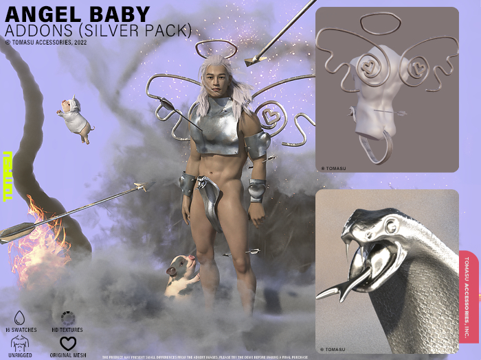 [ TOMASU ] Angel Baby _ Addons (Silver Pack)