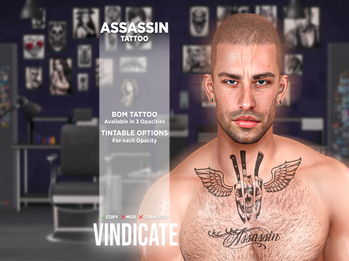 [VINDICATE] - Assassin Tattoo BOM