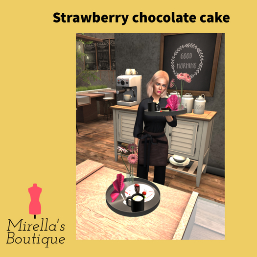 Strawberry chocolate cake