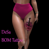 DeSa -Sword Rose Pink- BOM Tattoo (Add)
