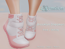 aX: Brooklyn Sneakers Pink White