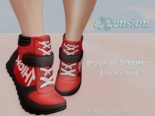 aX: Brooklyn Sneakers Black Red