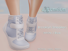 aX: Brooklyn Sneakers White Blue