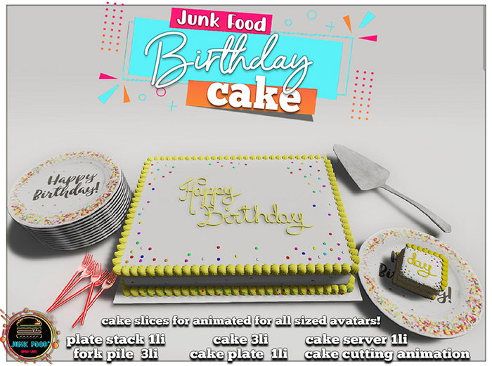 Junk Food - Birthday Cake (Yellow) v1