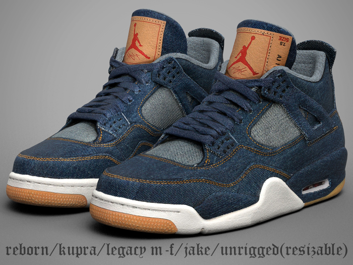 $J. 4's x Lev*s 'Dark Blue Denim'