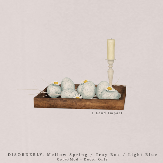 DISORDERLY. / Mellow Spring / Tray Box / Light Blue
