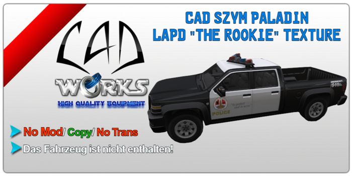 CAD SZYM Paladin LAPD Texture "The Rookie"