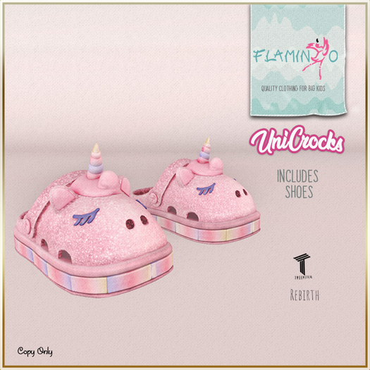 Unicrocks Pink Tweenster and Rebirth