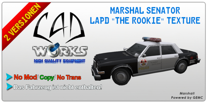 CAD Marshall Senator LAPD Texture "The Rookie"