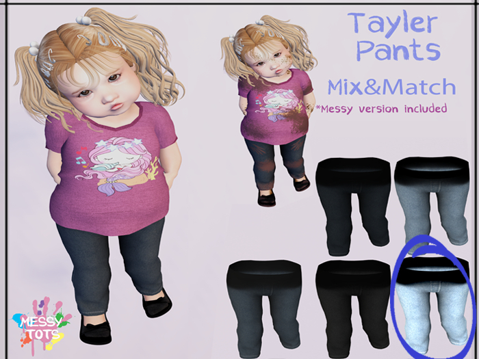 {MT}Tayler Jeans - LT BLUE- Mix & Match