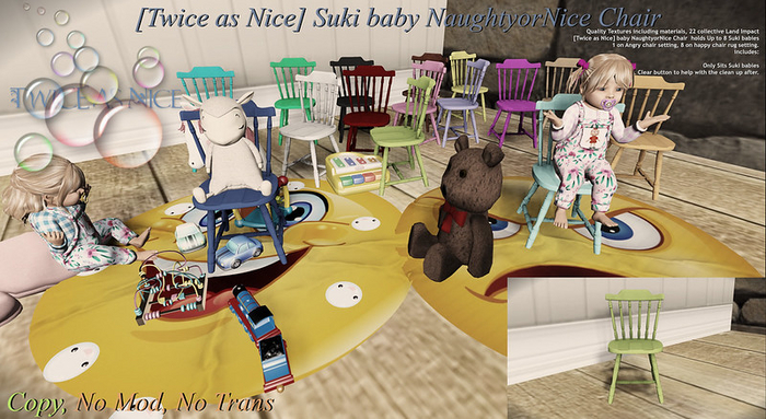 [Twice as Nice] Suki baby NaughtyorNice ChairV3