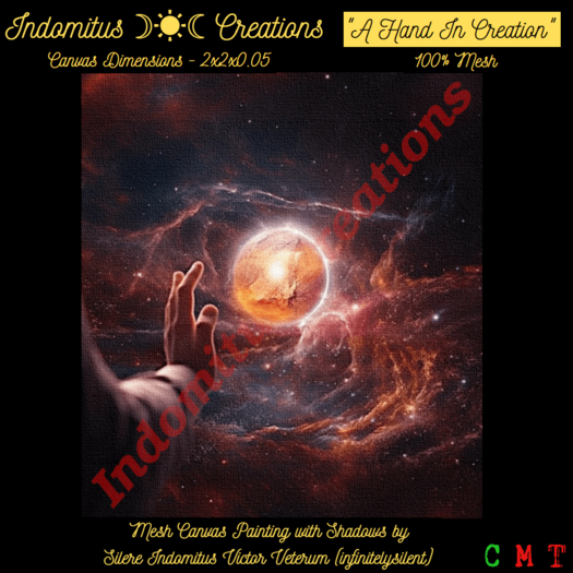 *IC* "A Hand In Creation" Canvas Painting