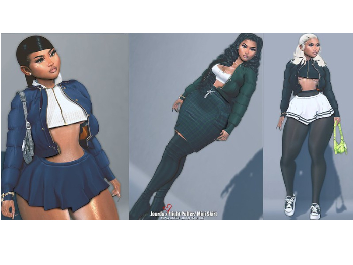DEMO Jourda x Flight Puffer & Super Mini Skirt