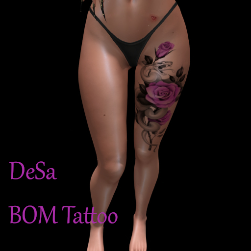 DeSa -Snake Rose- BOM Tattoo (Add)