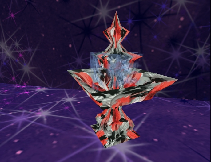 Fountain Falling Square Flowers 