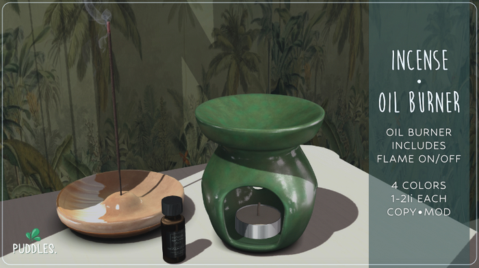 Puddles. Incense & Oil Burner