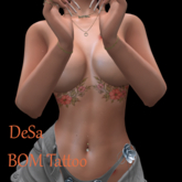 DeSa -Belly Flowers 01- BOM Tattoo (Add)