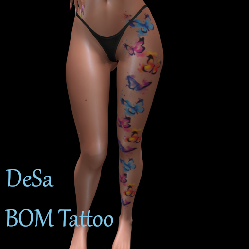 DeSa -Color Butterfly- BOM Tattoo (Add)