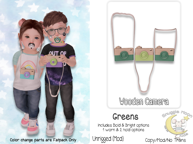 {SMK} Wooden Camera | Greens