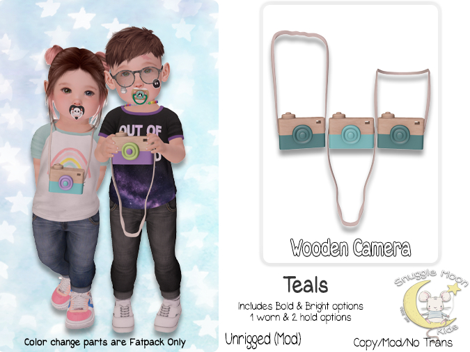 {SMK} Wooden Camera | Teals