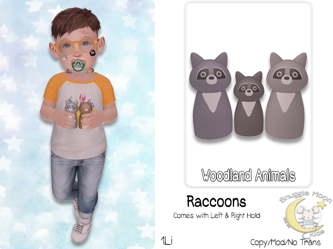 {SMK} Woodland Animals | Raccoons