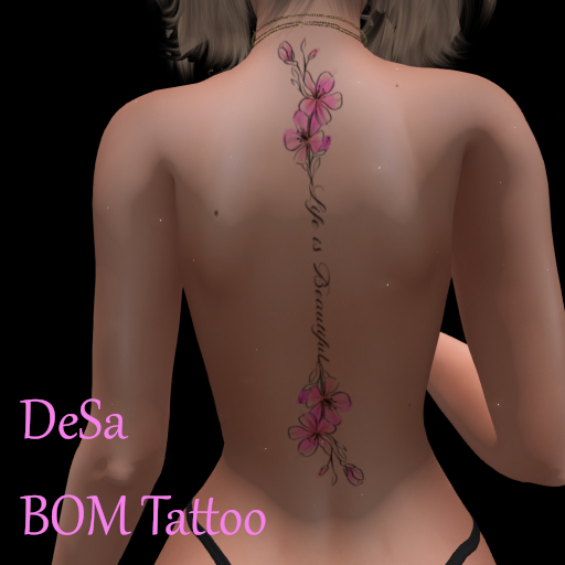DeSa -Life is Beautiful- BOM Tattoo (Add)