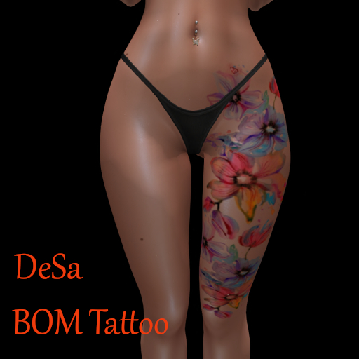 DeSa -Color Flowers 01-BOM Tattoo (Add)
