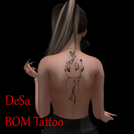 DeSa - Face Flowers - BOM Tattoo (Add)