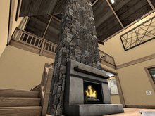 Furious LH Log Home Chimney