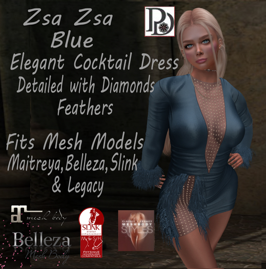 !PD-ZsaZsaDress-Blue