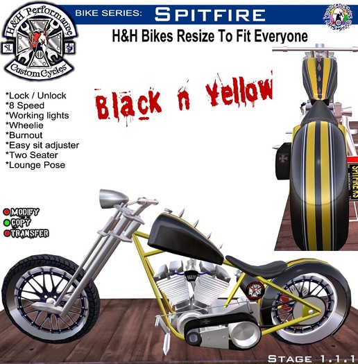 Spitfire - Rally Sport - Black & Yellow