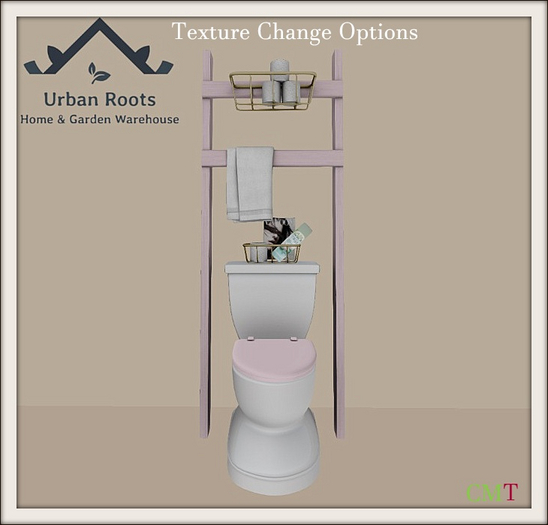 UR Victoria Toilet & Shelf (Pink) 