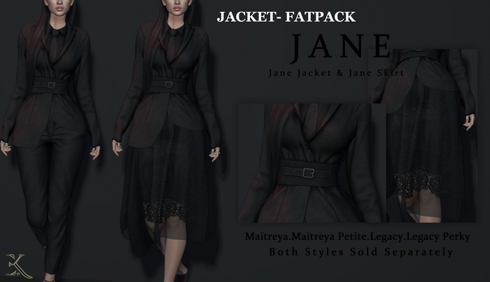 E.K - Jane Jacket - FATPACK {ADD - ME }
