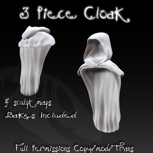 +Sculptasaur+ 3 Piece Cloak