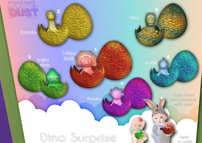 1 DUST: Dino Surprise [add] - TriRed RARE